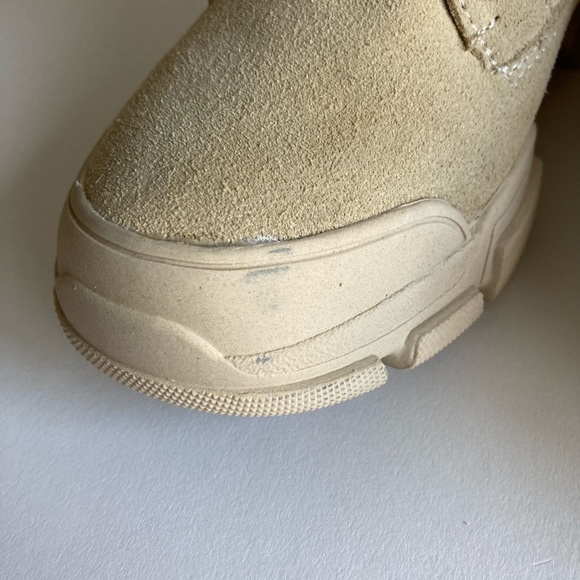 Agsdon Beige Suede Textile Combat Boots size EUR 38, US 7.5 - Picture 7 of 16